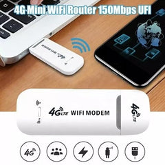 BEEBIRD® High Speed Portable 4G Wireless Modem- 150 Mbps 4G WiFi Dongle, All Sim Support WiFi Router, Connects Up to 10 Devices WiFi Hotspot Device
