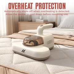 NexLev Mattress, Sofa & Carpet Vacuum Cleaner|For Dust Mites, Allergens & Pet Hair|4 Step Cleansing with Double Beat, UV Light, Dehumidification & Vacuum|HEPA captures 99.99% Dust|MR-01| 600 W| Beige