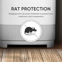 SHARP 9.0 kg, 5 star, Semi-Automatic Top Loading Washing Machine with HydroBlast Wash, Quadroniq Pulsator, 1300 RPM (ES-SD90NB-PR, Ruby Red, Pure Wave)