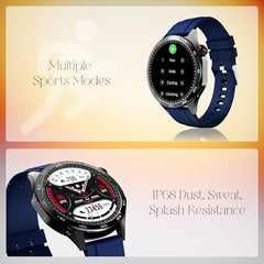boAt Enigma Radiant Luxury Watch for Man w/1.43"(3.63 cm) AMOLED Display, AOD, Premium Metal Build, Round Dial, 200+Watch Faces, Upto 7 Days Battery Life, Fitness smartwatch for Men (Metal Black)