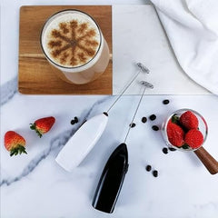 PEAKTASTE Electric Milk Frother Wand for Coffee, Latte & Matcha