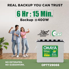 Okaya Inverter with Battery Combo for Home, Office & Shops | ATSW 1700 12V Pure Sine Wave Inverter 1450VA with 36 Months Warranty & OPSJT19048 160Ah Battery with 48 Months Warranty