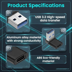 Verilux® Lighting to Type C Earphone Converter with Aluminum Alloy Housing