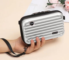 SYGA Women’s Crossbody Bag, Small PVC Shoulder Bag Travel Makeup,Cosmetic Small Bag (Pink)