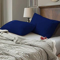 safhome Soft Pillow Covers 20 x 32 Inches - 100% Egyptian Cotton 400 Thread Count Set of 2 Pillow Cover Set Envelope Closure Hotel Quality Pillowcase - Aqua Blue