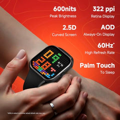 REDMI Watch Move 1.85 Premium AmoLED,14 Day Battery,Best Accuracy,Dual Core Processor Smartwatch (Black Drift Strap, Free Size)