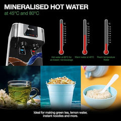 AO Smith Z9 Pro Black RO Water Purifier For Home | Ambient & Instant Hot | Copper + Alkaline Water Filter | 100% RO Purifier with Silver Sheild | 10L Storage