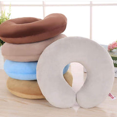 SYGA Grey Travel Pillow Memory Foam Pillow U Shaped Neck Pillow, Airplane Pillow