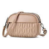 SYGA Women Small Bag Cross-Border Foreign Diamond Shoulder Bag(Khaki)