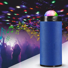 PerfX M21VP Portable Bluetooth Speaker 10W – Thunder Bass, Inbuilt Disco Lights, Wireless Speaker for Party & Outdoor (Disco Light 10 W Bluetooth Speaker, Green)