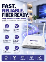 UBIQCOM UB5021GV XPON ONT Optical Network Terminal, 1GE + 1 POTS, GPON Fiber Broadband Modem with VoIP Voice Support, SC/UPC Connector, FTTH ONT for Home & SOHO Users