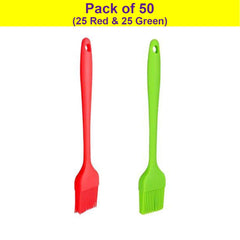 SYGA Silicone Brush Set Pastry Oil Basting Heat Resistant Non-Sticky Grilling for Baking Barbecue Brush (Pack of 2(Multi))