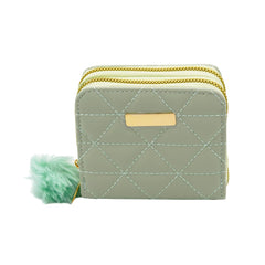 SYGA Women's Wallet – Stylish Diamond Embellished Horizontal Square with Zipper Closure