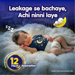 Mamypoko pants All night absorb| Pant Style Baby Diapers Large Size(L), 124 Count,(62*2) Ideal for 9-14Kgs|1 Diaper= Upto All night Absorption|Wider Crisscross Sheet|Gentle Coco Care| 12hr Leakage Protection| Prevents Heaviness.