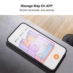 RJ Teendow G20 Robot Vacuum and Mop | 1400Pa Max Suction | Wet & Dry Cleaning | Random Navigation | App Control | 110 Min Runtime