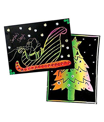 SYGA Colorful Scratch Drawing Papers, 10 Sheets