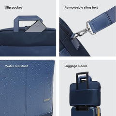 MOKOBARA Briefcase 15.6 Inch Laptop Bagt 9.5L Office Use Blue