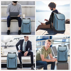 Red Lemon BANGE Captain Business Smart Backpack Water-Resistant fit 15.6 Inch Laptop Backpack with USB Charging Port,Travel Durable Backpack for Men and Women (Black)
