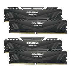 【DDR5 RAM】 GIGASTONE Game PRO 128GB Kit (4x32GB) DDR5 6400MHz PC5-51200 CL40-40-40-84 Intel XMP 3.0 AMD Expo 1.35v UDIMM 288 Pin Unbuffered Non ECC High Performance Gaming Desktop Memory – Black