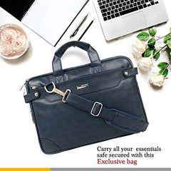 Zipline Laptop bags for men office use | Faux Leather Laptop Bag for Man - Fits 14/15.6/16 inch Laptop, Macbook, Macbook Pro Messenger Bags for Mens (1-Tan Bag)