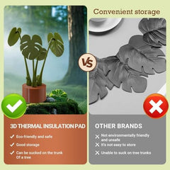 StyleX Store® [Pack of 1 Artificial Plant with Decorative Flower Pot Coaster, Magnetic Leaf Design, Study Tabletop Office Desk Decor, Modern Indoor Planter, Living Room, Bedroom, Home Decoration