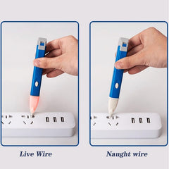 SYGA Plastic AC Voltage Tester Volt Test Pen Detector Sensor 90~1000V Non-Contact_Multicolour_1 Piece