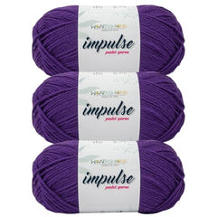 WOAFASHIONS - World of Arts Impulse Hand Knitting & Crochet Yarn, Premium Acrylic, 4 : Medium (Anchor Grey) (100gms / 3.5oz / 200mtr / 218yds)
