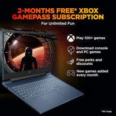 HP Smartchoice Victus, 13th Gen i7-13620H, 6GB RTX 4050, 16GB DDR4(Upgradeable) 512GB SSD, 144Hz, 300nits, 15.6''/39.6cm, Win11, Office24, Mica Silver, 2.3kg, fa2100tx, Xbox Gamepass* Gaming Laptop