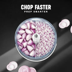 Sujata Chopcraft Electric Chopper 900ml, Vegetable Chopper for Kitchen | Dual Speed | 3200 RPM High Speed Motor | Stainless Steel Blades | Chop, Mince, Whip & Blend | Black