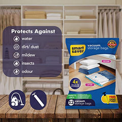Smart Saver Vacuum Pump for Packing, Electric Pump for Vaccum Storage Bags, Portable Plastic Vacuum Bag Pump for Compression Comforter, Clothing (Storage Bag Not Included)