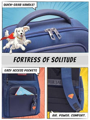 FUR JADEN Structured Smart Tech Backpack I 15.6 Inch Laptop Compartment with In-Built Tablet Sleeve I USB-C and USB-A Charging Port I Anti-Theft Pocket I Ventilated, Padded & Ergonomic (ClarkKent)