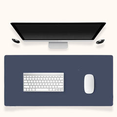 SYGA Desk Pad Protector Waterproof PU Desk Mat Blotters on Desktop Laptop Computer Gaming Keyboard Mouse Pad Non-Slip Desk Writing Mat Cover for Office & Home 90CM * 45CM Blue & Yellow
