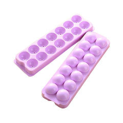 SYGA Ice Ball Tray Ice Cube Mold, Plastic Food-Grade Stackable Round Ice Ball Mould with Lid for Cocktail and Whiskey