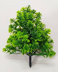 Dekorly Artificial Plastic Mix Green Grass Fake Outdoors Plant Bushes Decor Faux Greenery Shrubs For Outdoor And Indoor, Artificial Shrubs Stems | Height- 7 Inches (Multi-16)