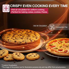 LG 32 L, Convertible Microwave Oven with Air Fry, Charcoal Lighting Heater, Wi-Fi Enabled (MJEN326UHWF, Black, Motorised Rotisserie, 60 Air Fry Recipe, 40 Scan to Cook Recipes & 431 Auto Cook Menu)