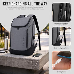 Storite Premium 15.6 Inch Laptop Backpack for Men & Women (Grey)