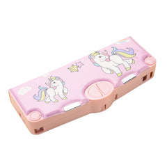 SYGA Children's Compass with Unicorn Design Pencil Box for Boys and Girls, Primary School Students, Multi-Functional (Pink)