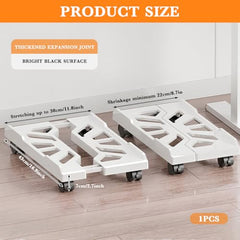 ZORBES Mobile CPU Stand Under Desk, Adjustable PC Holder with Wheels