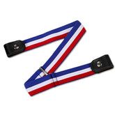 SYGA Jeans Belt Elastic Women's Punch-Free Decoration buckle Style Lazy Belt