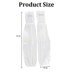 MOMISY UV Sun Protection Arm Sleeves for Women, Loose-Fit Cooling Cover, 1 Pair (White)