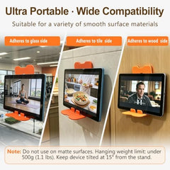 ZORBES® Portable Invisible Laptop Riser Stand, 2 Mini Self-Adhesive Alloy Metal Folding Desk Stand, Lightweight Laptop Desk Feet for MacBook, Lenovo, HP, Dell, Laptops & Tablets, 2pc (Black)