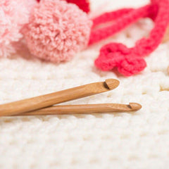 SYGA 12 Sizes Set Wooden Handle Crochet Hooks 3mm-10mm Knitting Tool