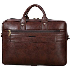 Hard Craft Vegan Leather Office Laptop Messenger and Shoulder Side Sling Hand Bag For Men Corporate Executive Briefcase Bag For Man Supports Laptop Upto 15.6 inches