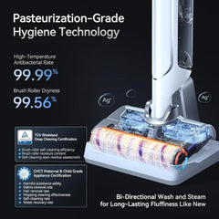 NARWAL S20 Smart Cordless Vacuum Mop – Advanced Wet and Dry Floor Cleaner with 18,000Pa Suction Power, 60-Minute Battery Life, AI Dirt Detection, and Self-Cleaning System