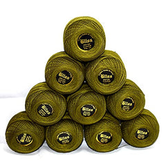Dhruv Crafts Crochet Cotton Thread Yarn for Cross Stitch, Knitting, Embroidery & Craft Projects, Mercer Crochet Thread Ball, Shade B25 Red, 20 Gram, 0.5 MM Thickness, Sewing & DIY Supplies