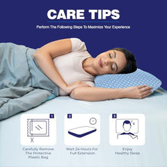 WELLGIVER Cervical Butterfly Pillow | Orthopedic Memory Foam for Neck & Shoulder Pain | Ergonomic Contour Design | Dual Height Support | Side Sleeper Pillow with Arm Rest - Pack of 1