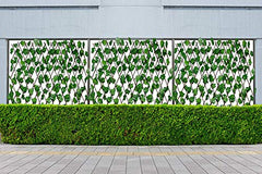 Go Hooked Durable Plastic Artificial Grass Fence for Outdoor Decor Plastic Versatile Maintenance Free Easy Install Weather Resistant UV Decorative Protected Green Pack of 1