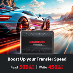 Gigastone SATA SSD 960GB 2.5 inch SSD 500MB/s Upgrade Laptop PC Memory and Storage PS4 HDD Replacement 2.5" Internal Solid State Hard Drives SATA III SLC Cache 3D NAND Increase Performance