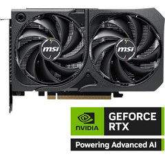 MSI GeForce RTX 5060 8G Shadow 2X OC Graphic Card - NVIDIA GeForce RTX 5060 GPU, 8GB GDDR7 128-bit Memory, 28 Gbps, PCI Express Gen 5 x16 Interface, Upto 2527 MHz, TORX Fan 5.0