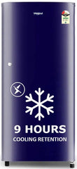 Whirlpool 184 L 2 Star Direct-Cool Single Door Refrigerator (205 WDE CLS 2S SAPPHIRE BLUE-Z, Blue,2023 Model)